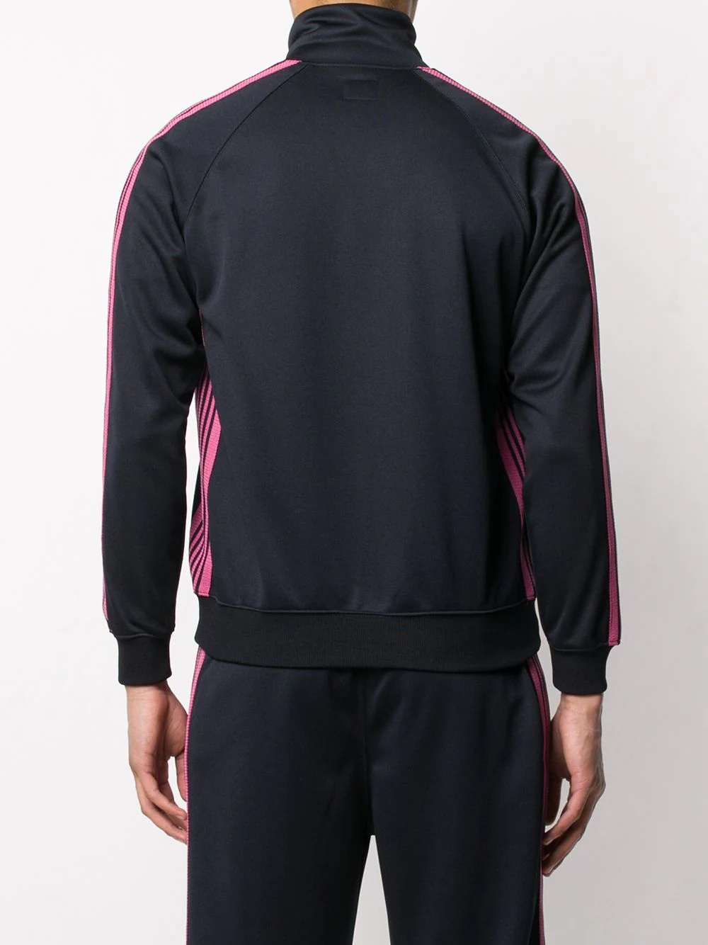 side stripe embroidered detail track jacket - 4