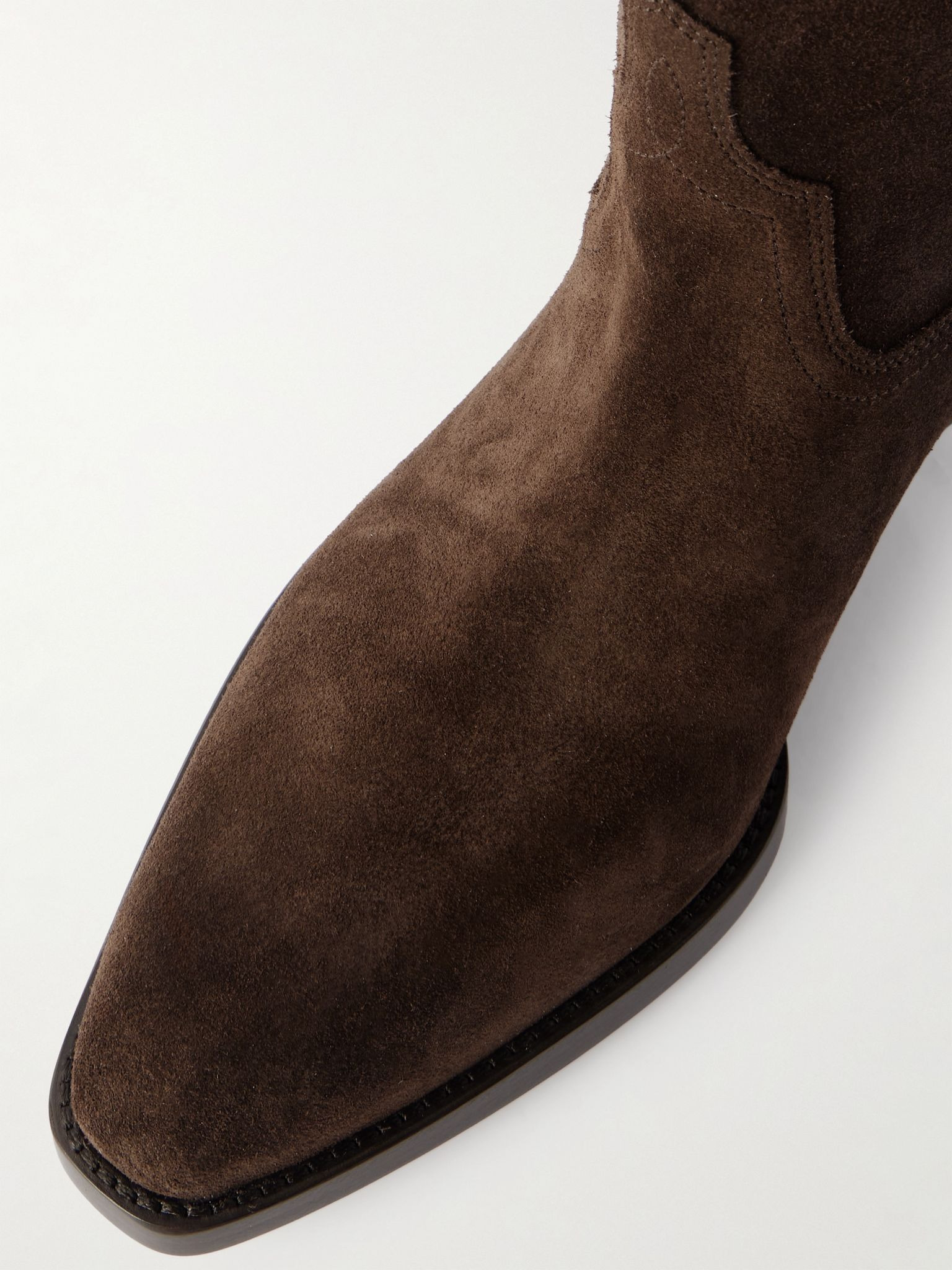 Hilda suede ankle boots Dark brown - 4