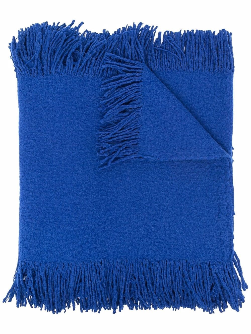 fringed wool scarf - 1