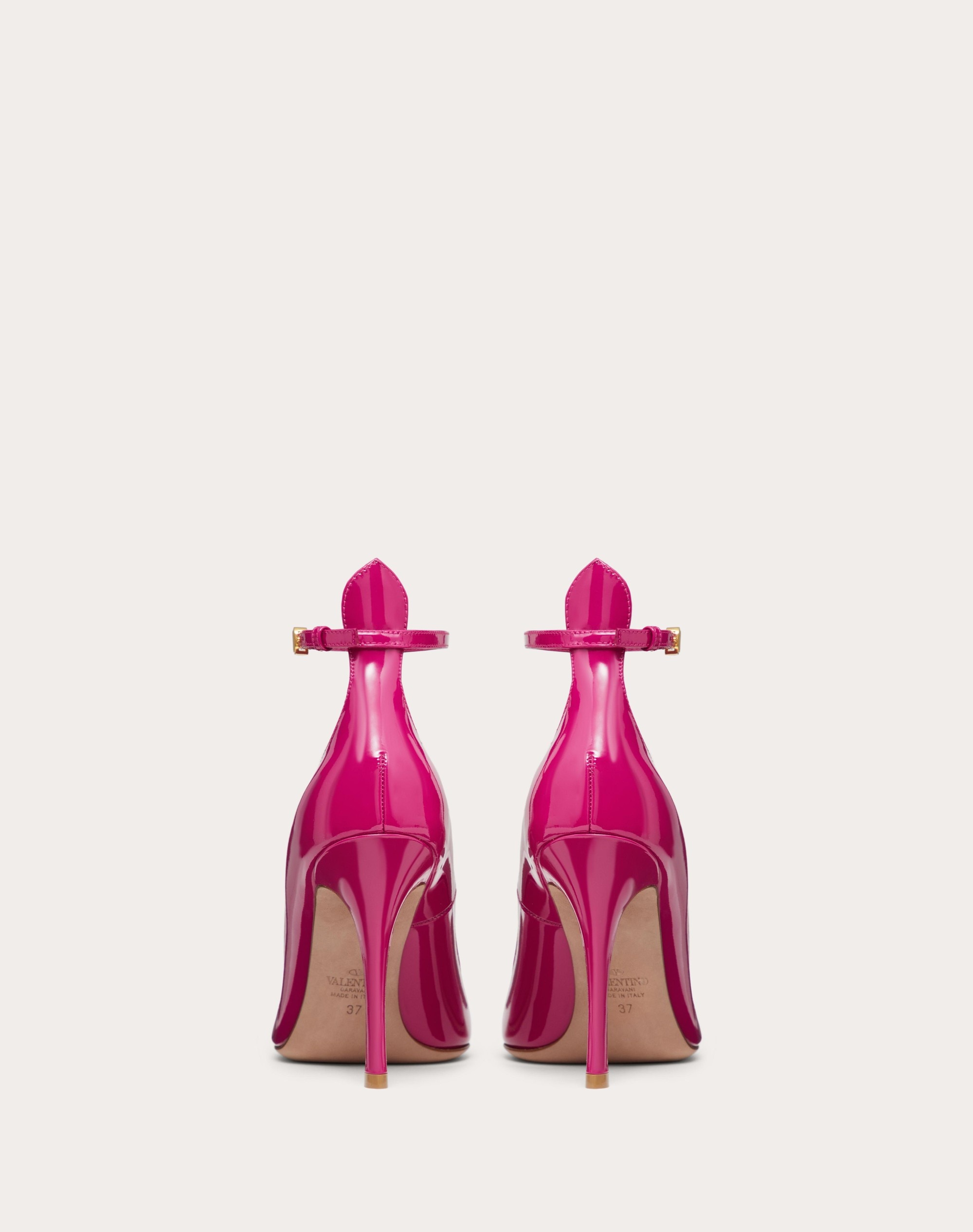 Valentino Garavani Tan-Go 70mm patent leather pumps - White