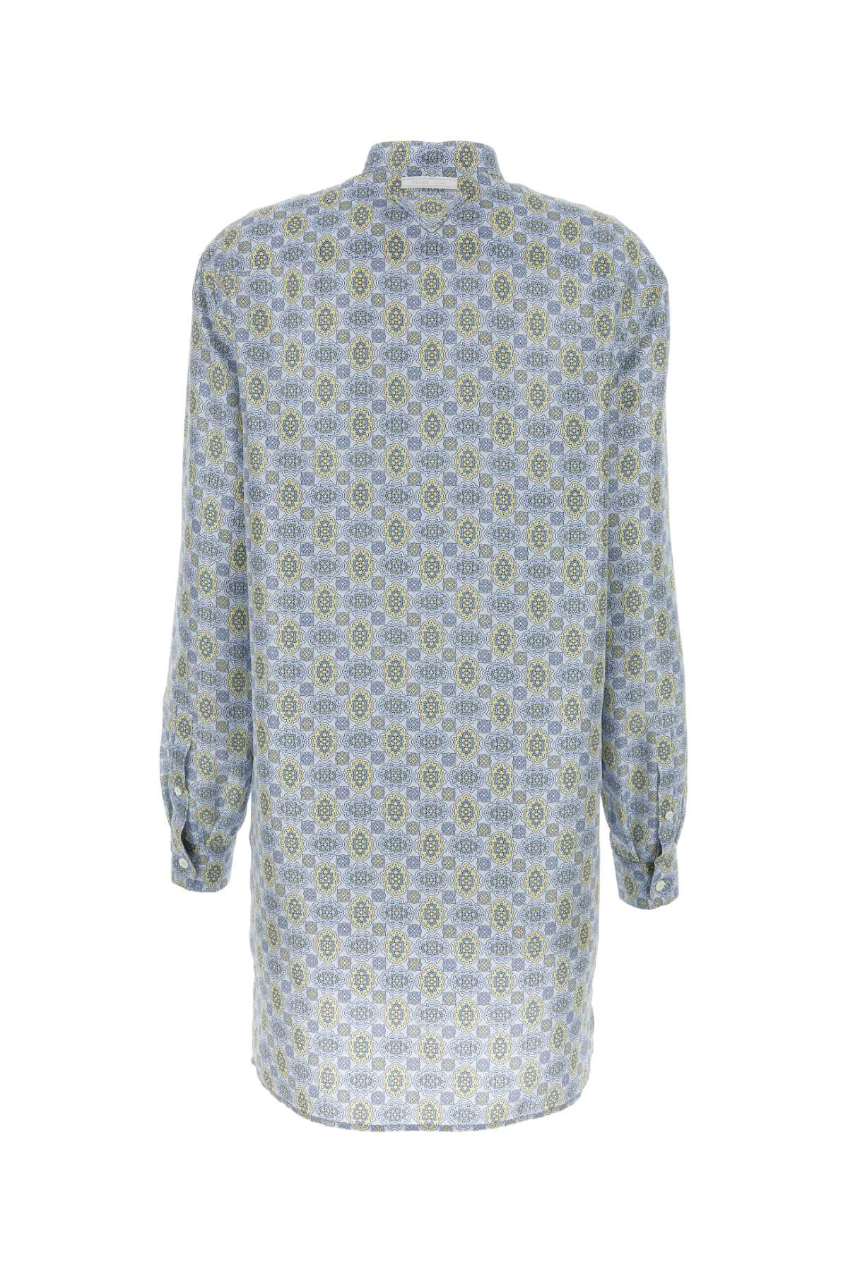 Prada Women Printed Silk Shirt Dress - 2
