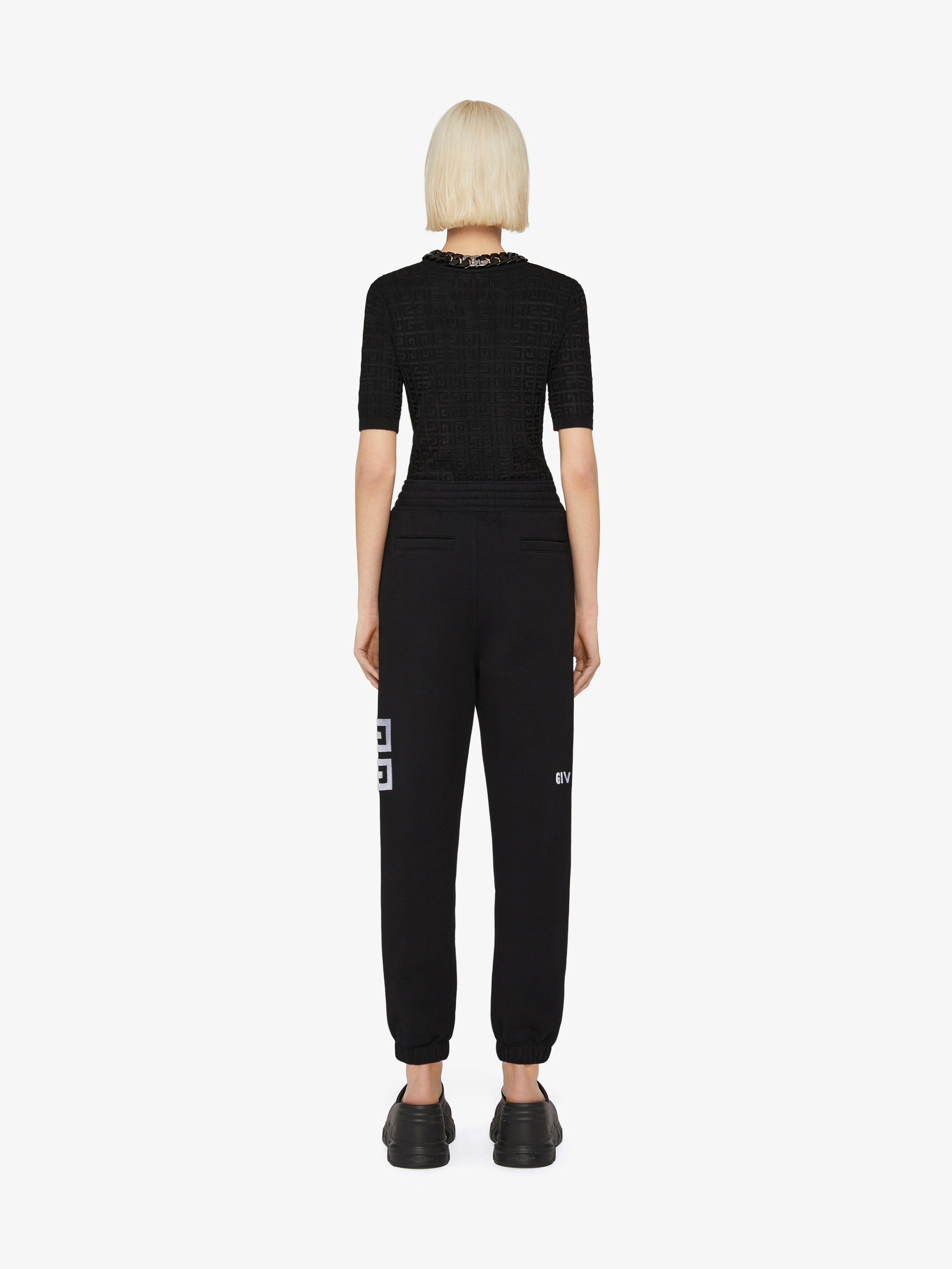 GIVENCHY 4G SLIM FIT JOGGER PANTS IN TUFTED FLEECE - 4