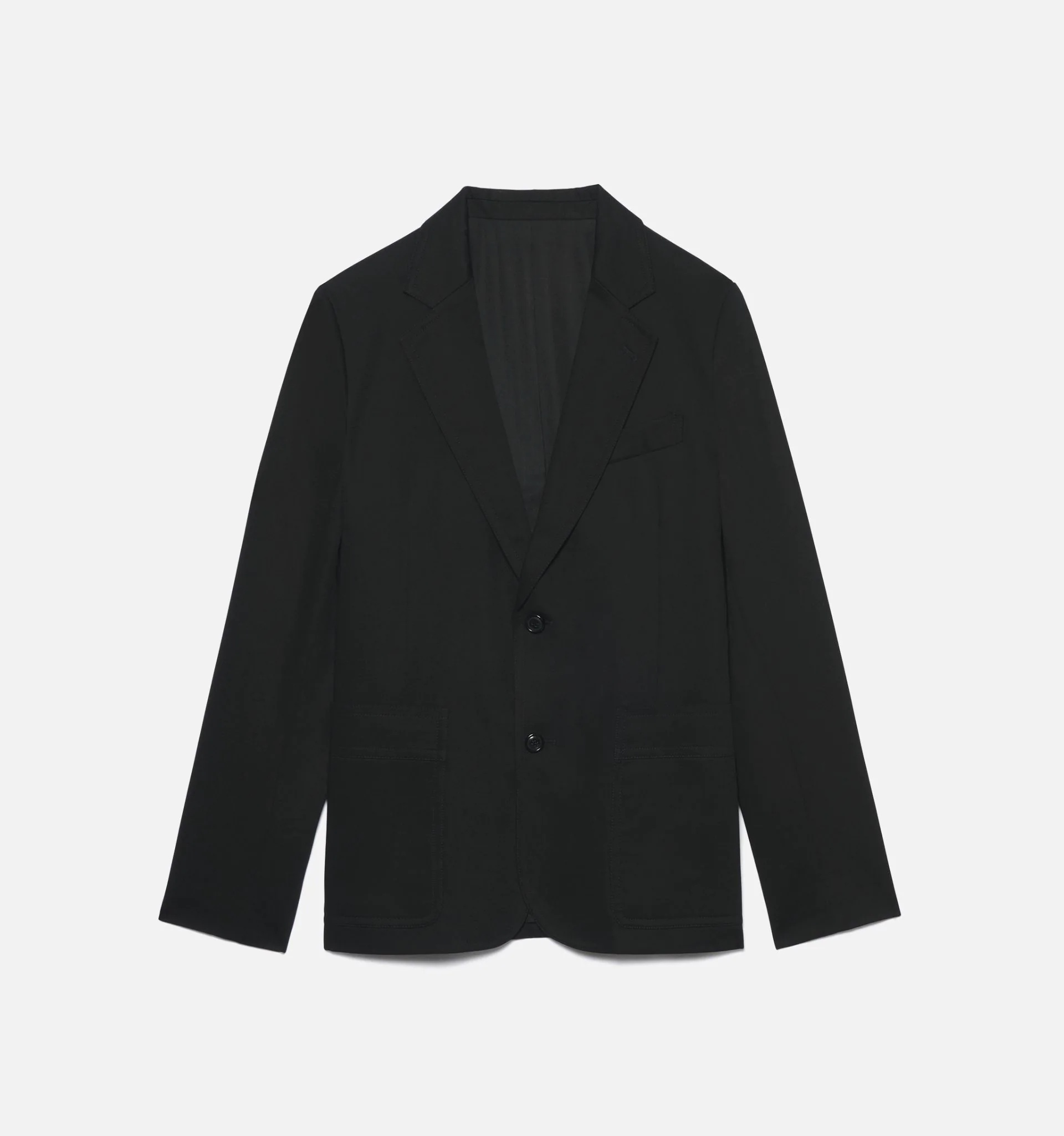 Two Buttons Patch Pockets Jacket - 5