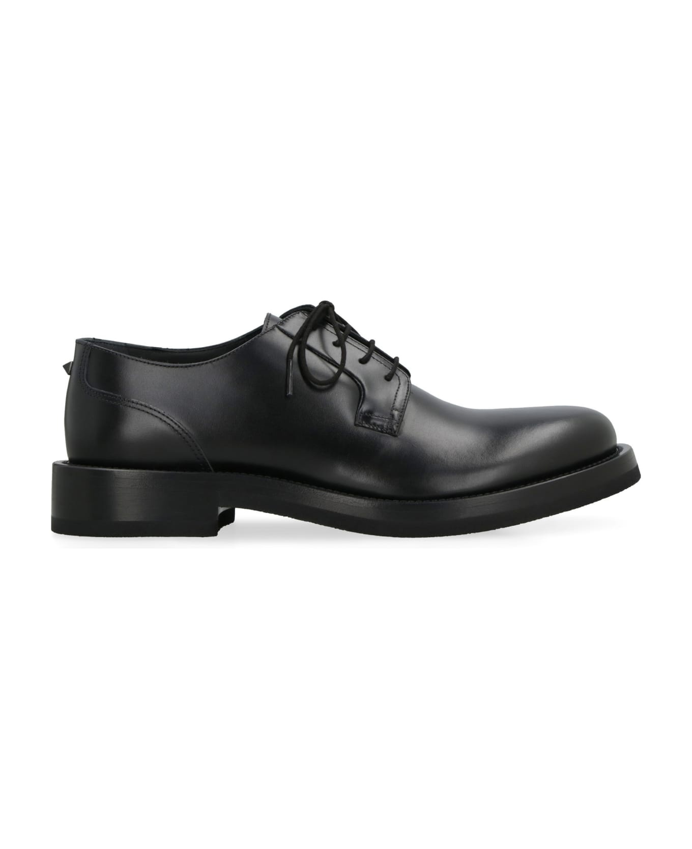 Derby Rockstud Essential Leather Lace-up Shoes - 2