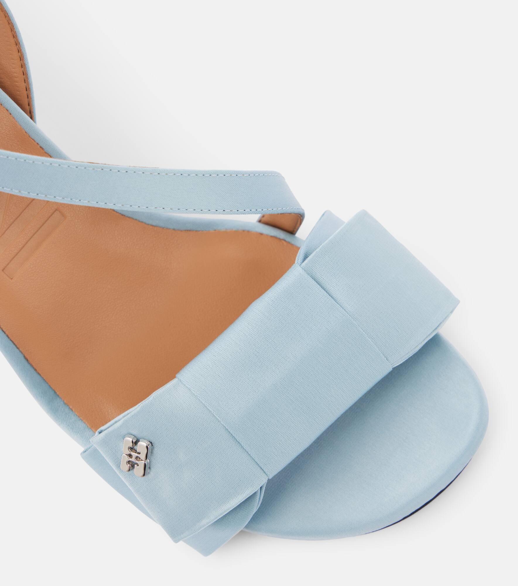 Big Bow satin sandals - 5