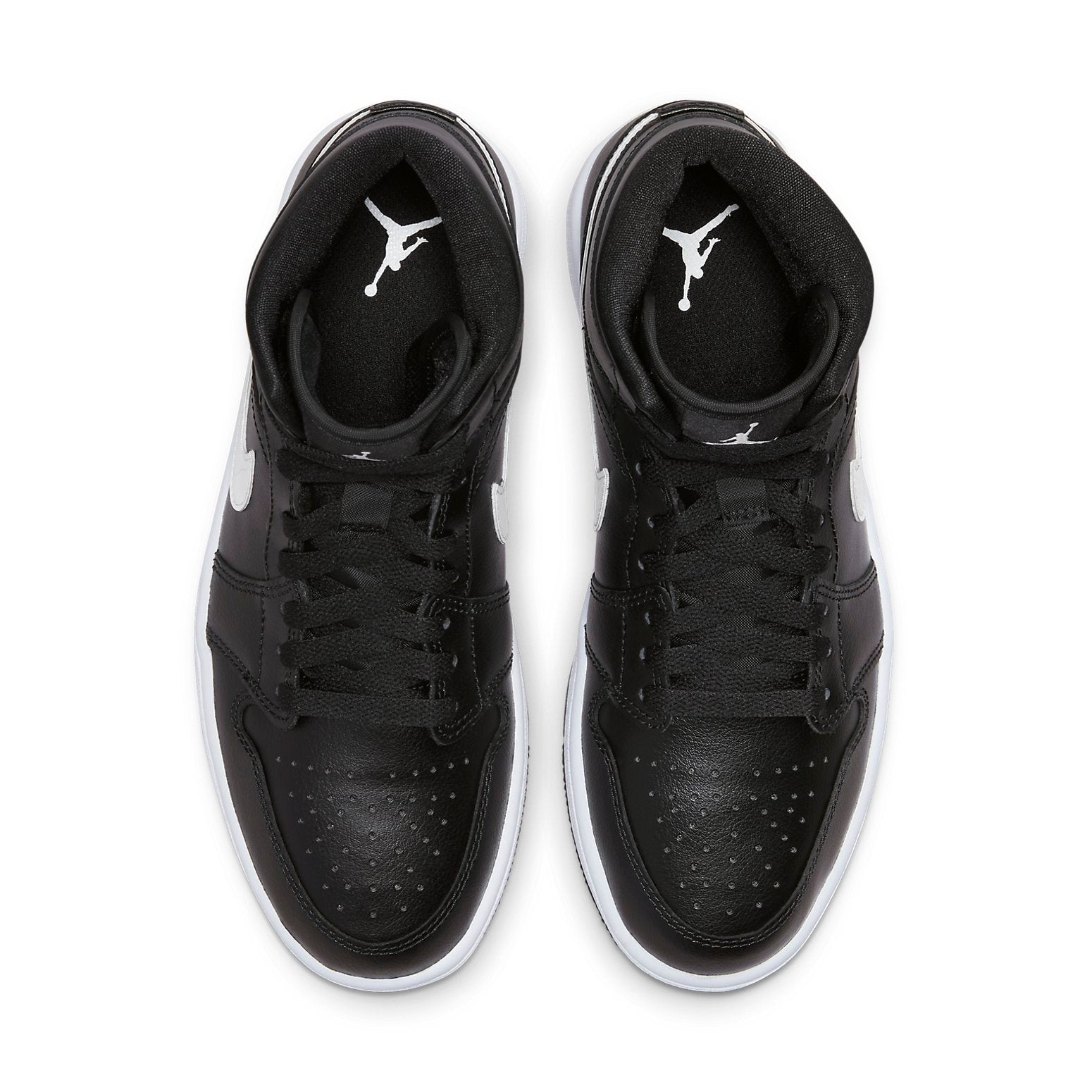 (WMNS) Air Jordan 1 Mid 'Black White' DV0991-001 - 4