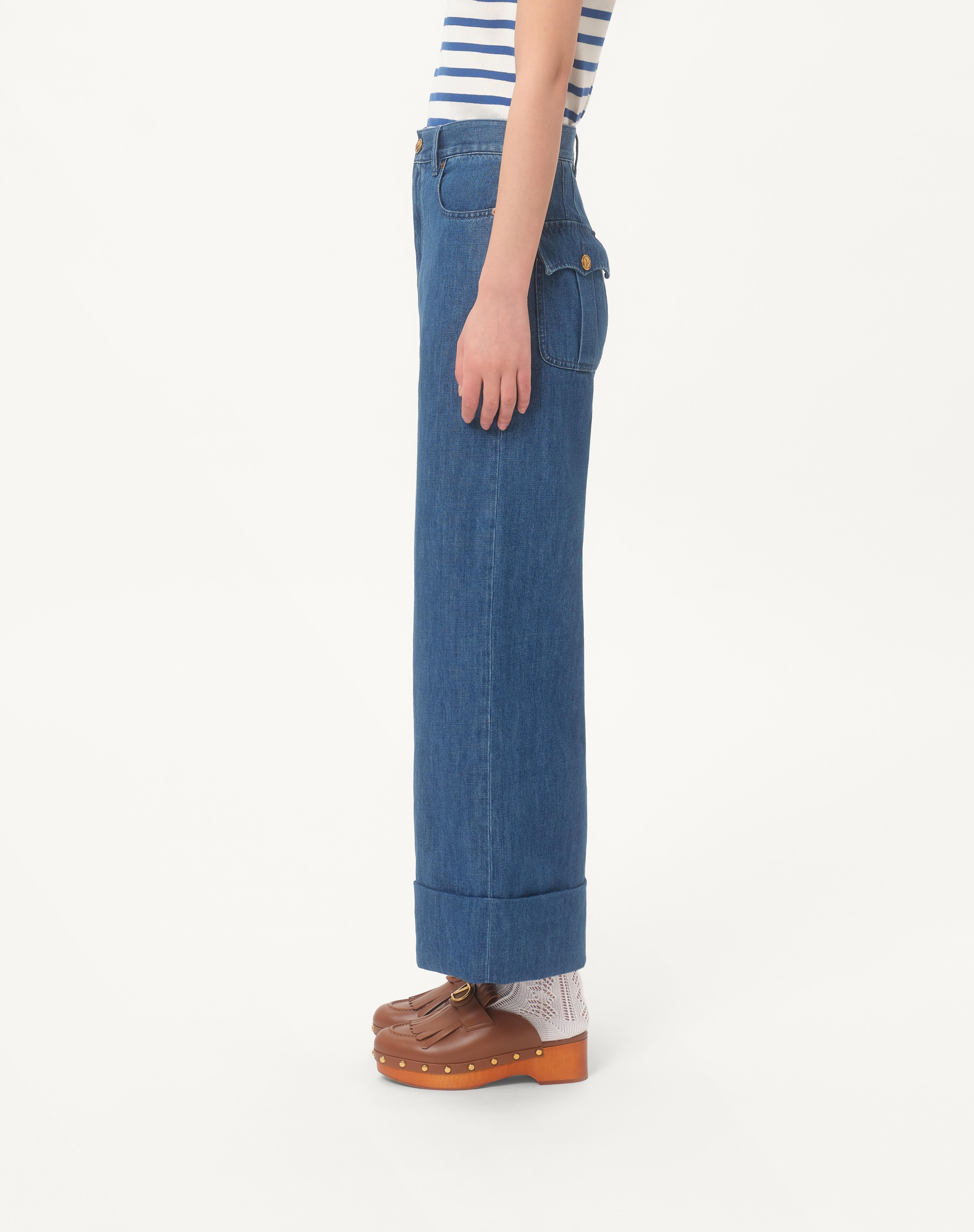LIGHTWEIGHT DENIM PANTS - 4