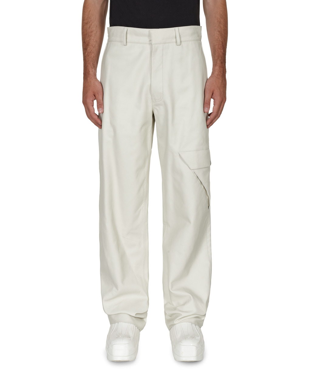 CARGO POCKET LEATHER PANT - 2