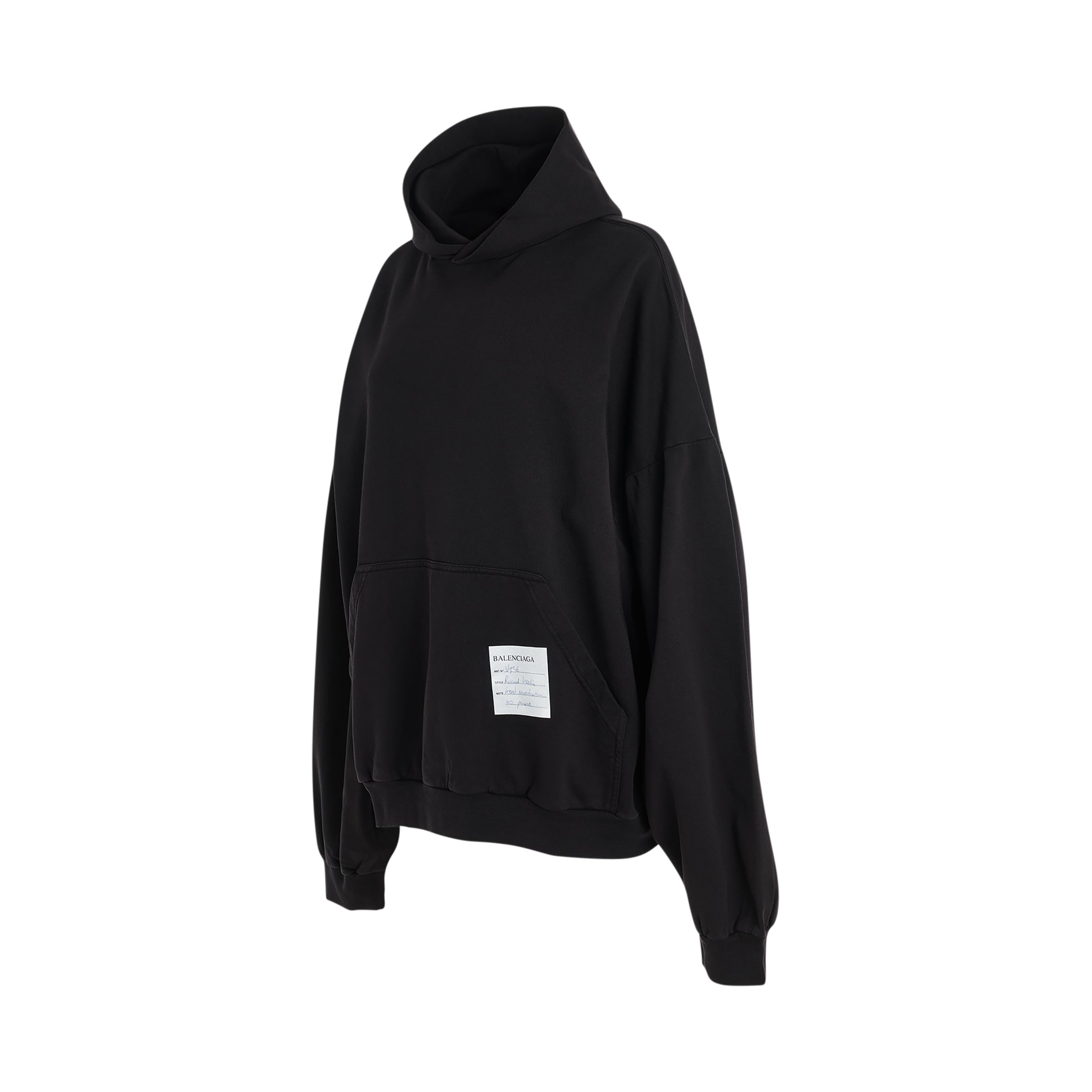 Sample Sticker Round Hoodie in Charcoal - 2