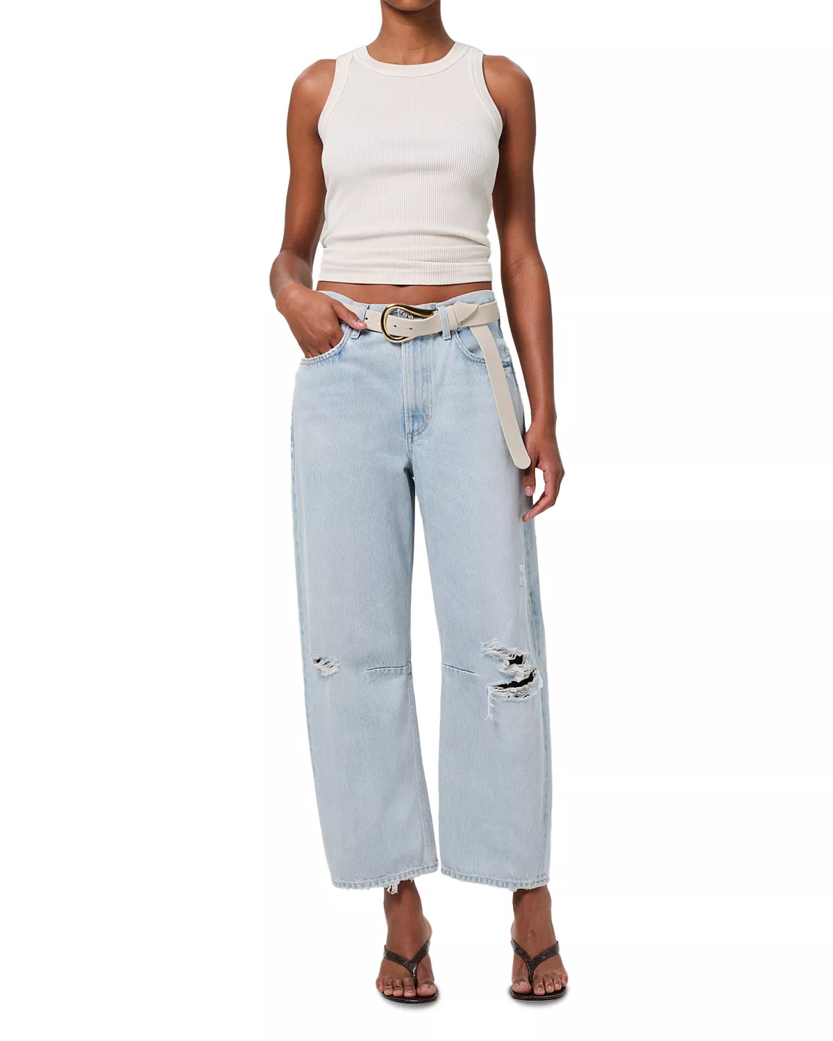 Miro High Rise Relaxed Jeans in Liri - 6