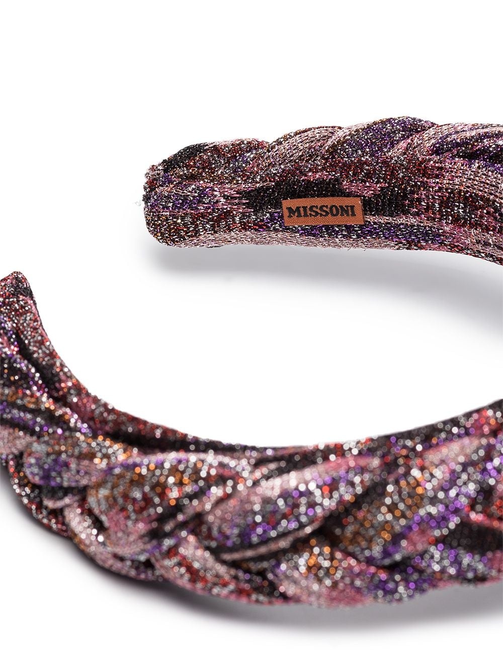 braided glitter-effect headband - 2