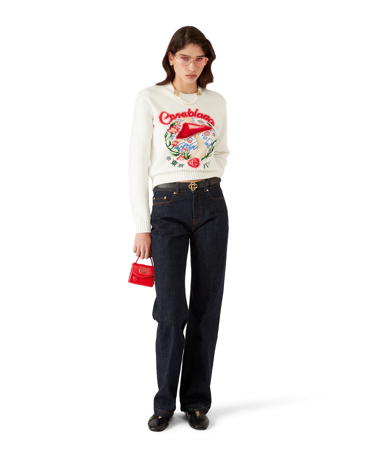 Cotton Embroidered Mushroom Jumper - 2