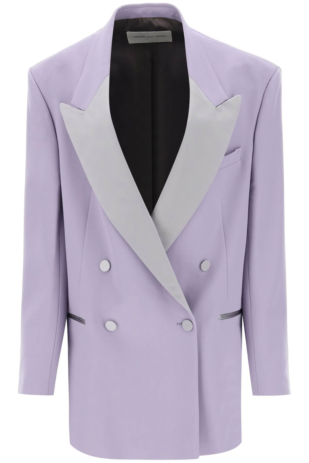 Dries Van Noten Bliss Tux Double-Breasted Tuxedo Blazer Women - 1