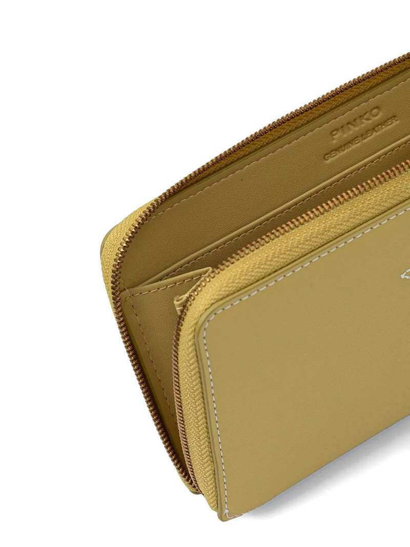PINKO logo-detail zip-around wallet outlook
