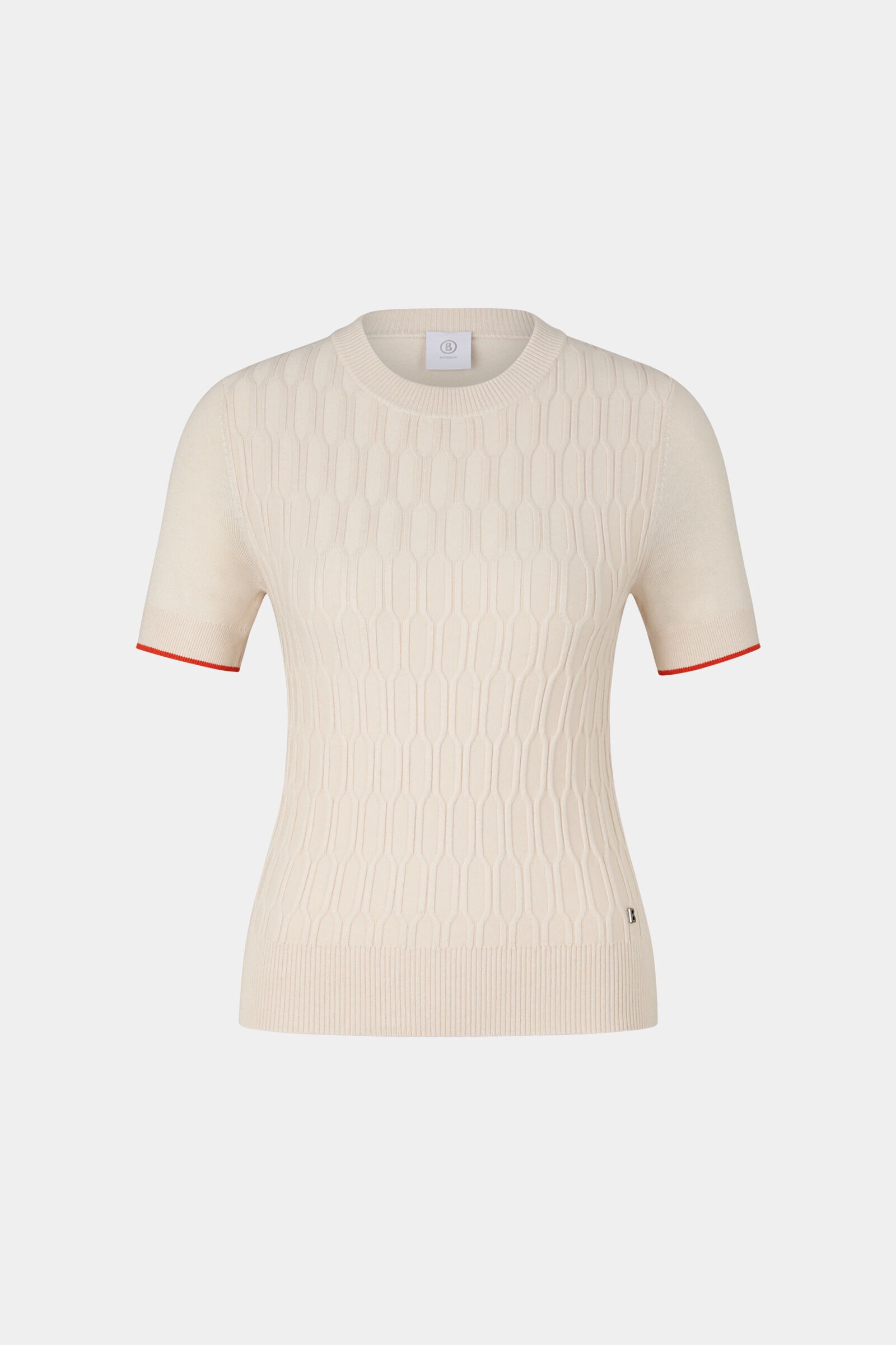 Rose Knitted top in Ecru - 1