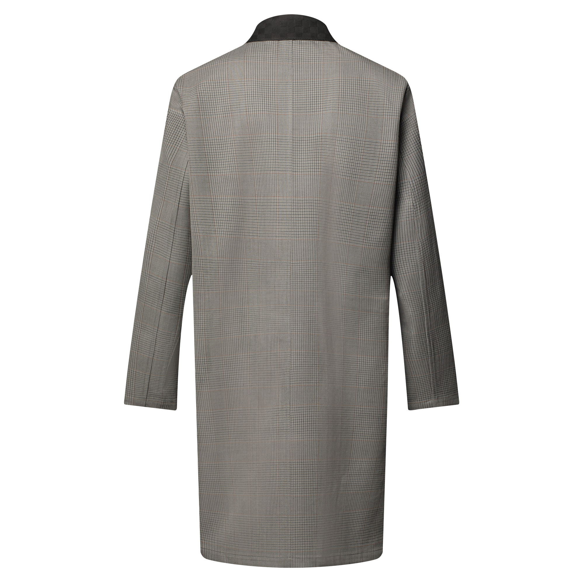 Raincoat With Damier Suede Collar - 3