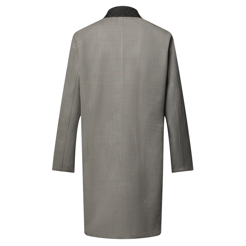 Raincoat With Damier Suede Collar 3