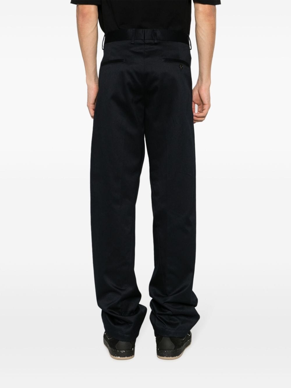 Twisted cotton chino trousers - 4