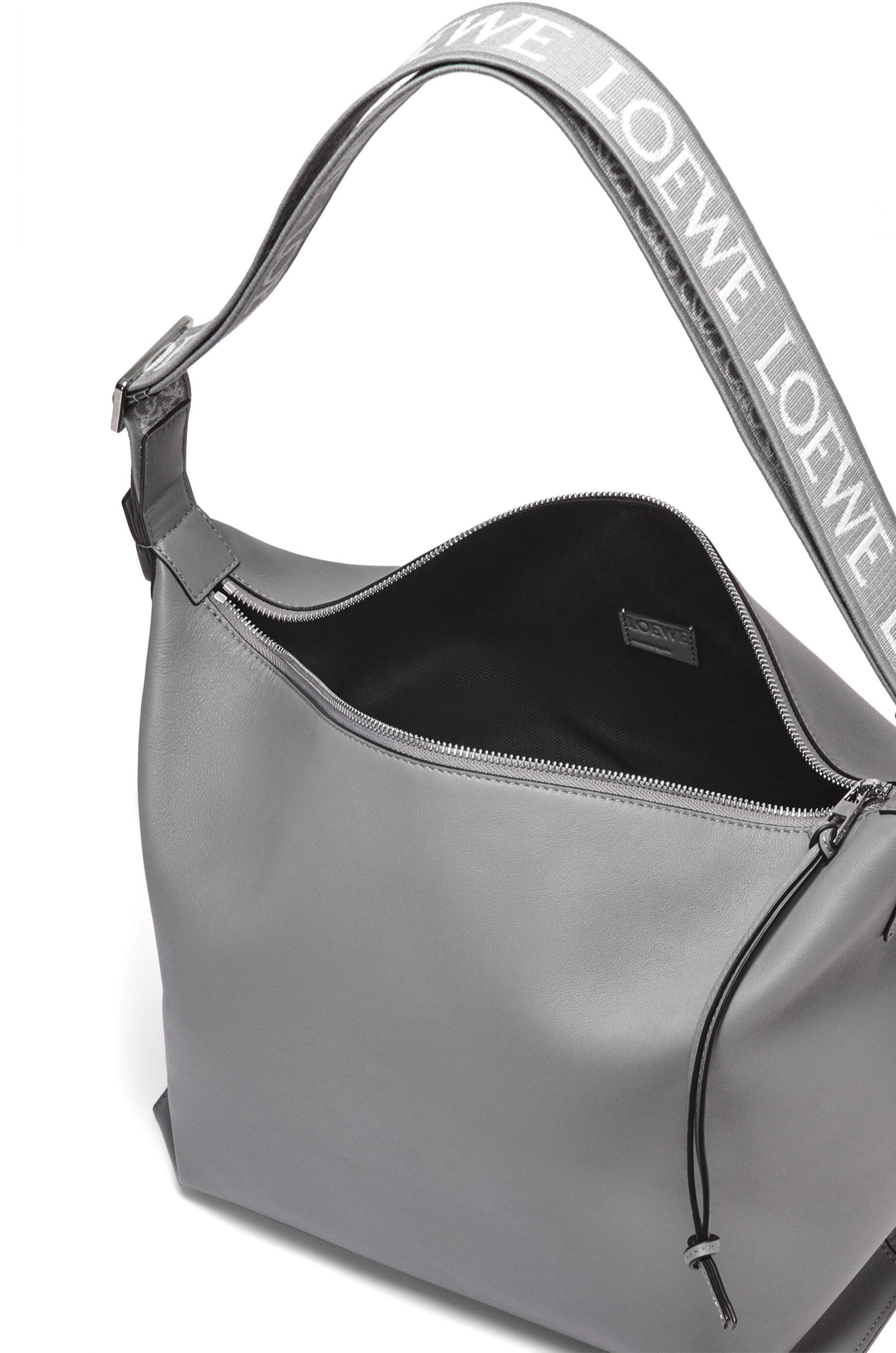 Cubi Crossbody bag in supple smooth calfskin and jacquard - 5