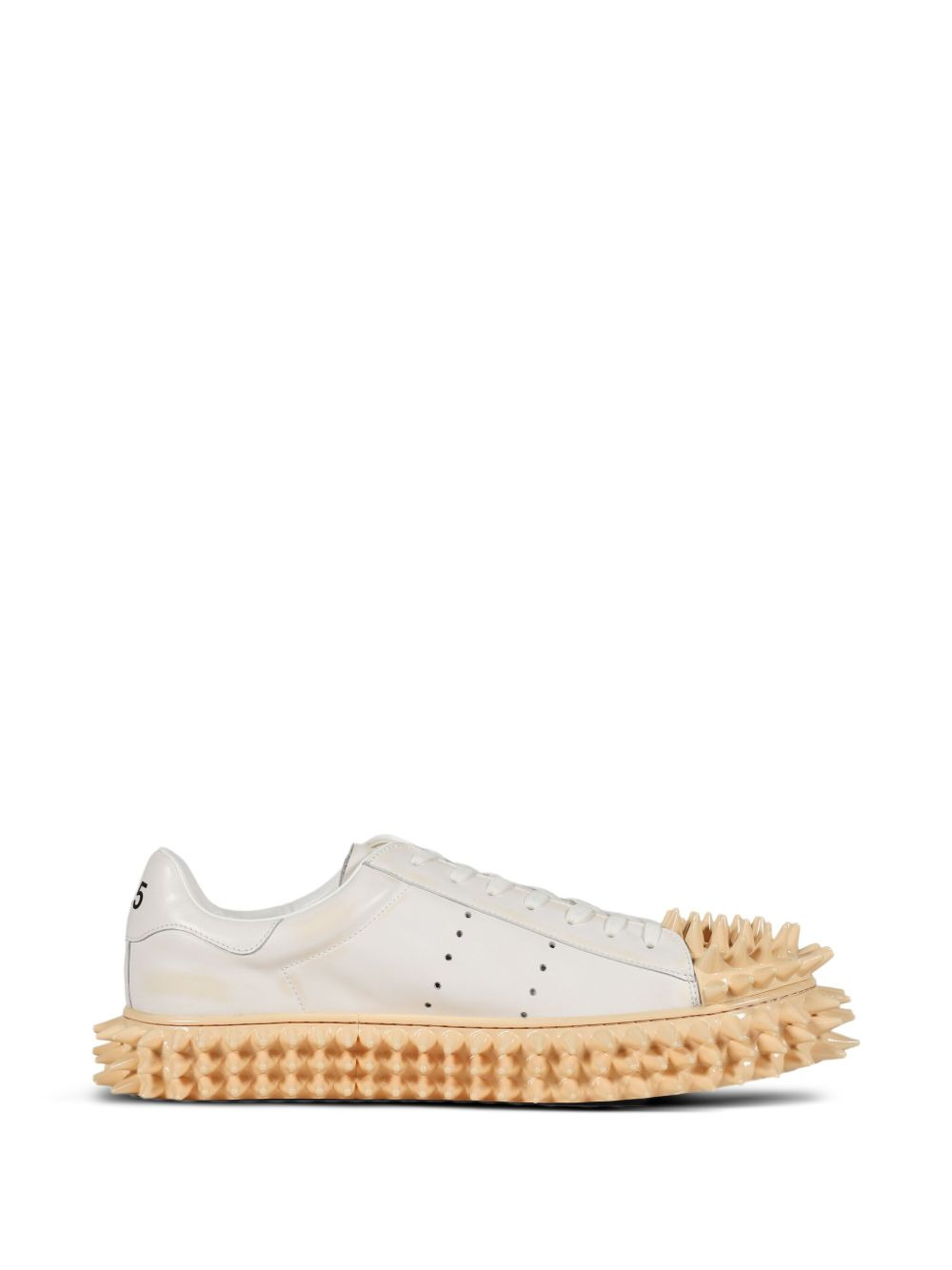 spike-embellished lace-up sneakers - 3