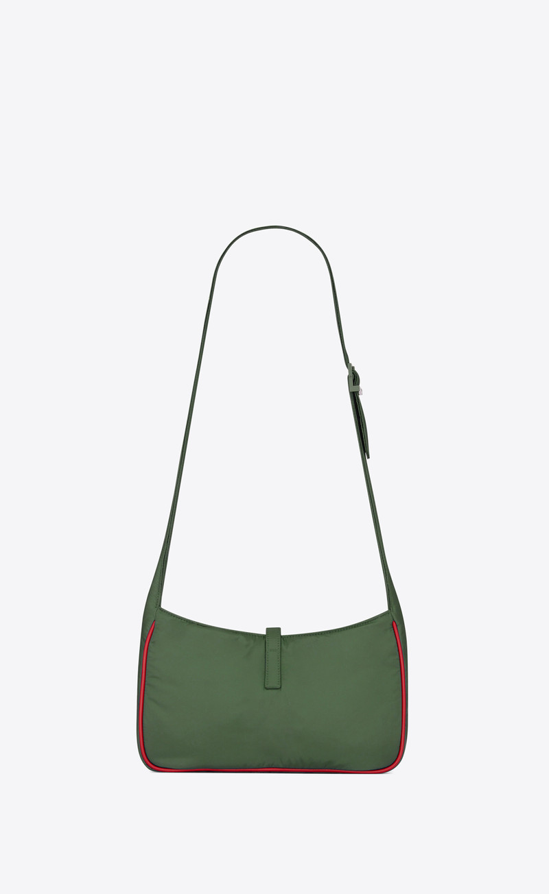 SAINT LAURENT le 5 à 7 crossbody bag in econyl® regenerated nylon outlook