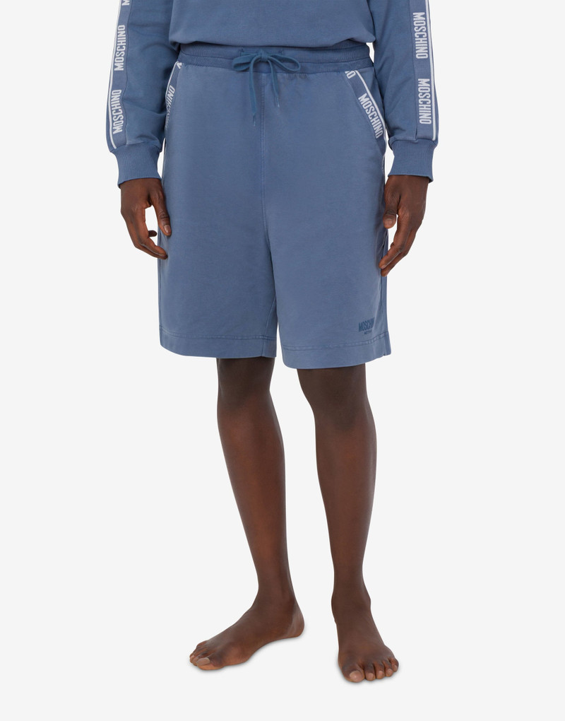 PIECE-DYED COTTON SHORTS 1