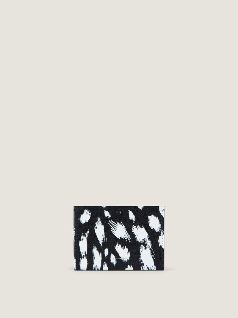 DAY WALLET IN GRAINED LEATHER WITH ANIMAL PRINT 1
