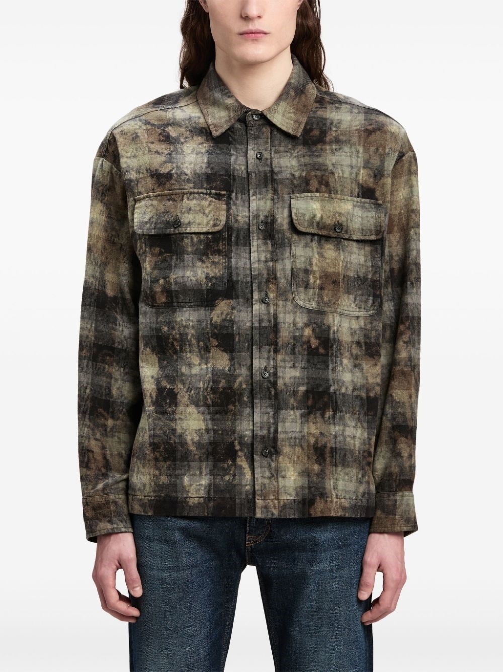 Shirt with checked print - 4