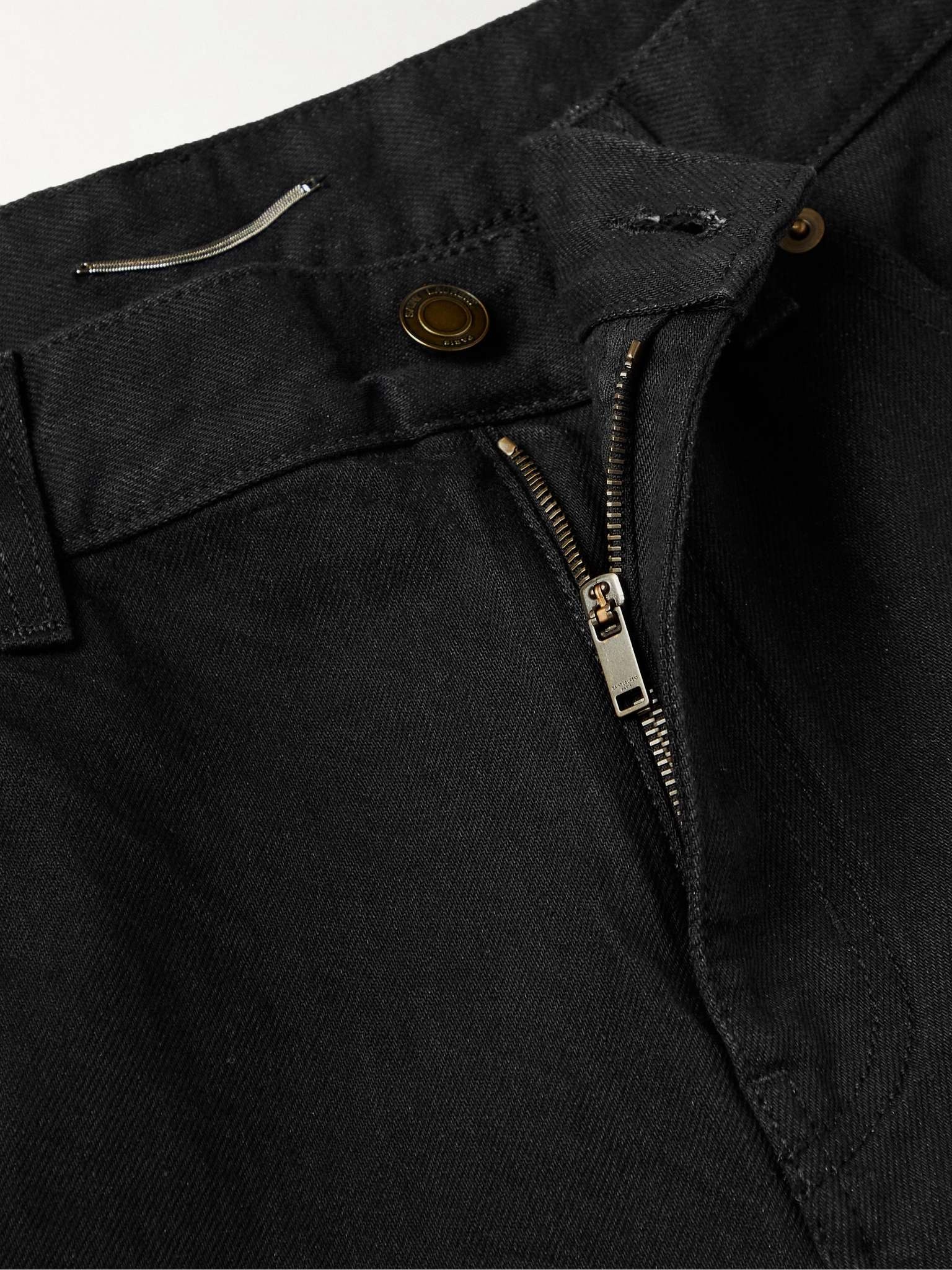 Tapered Cropped Denim Jeans - 3