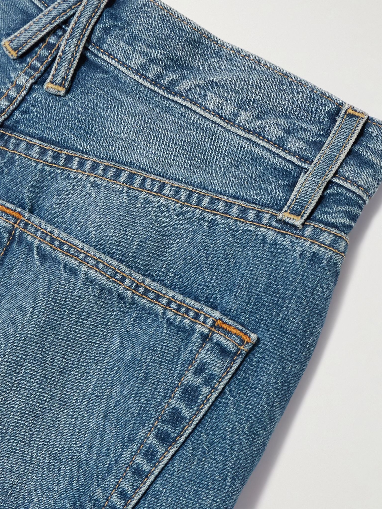 Eva high-rise wide-leg organic jeans Mid denim - 6