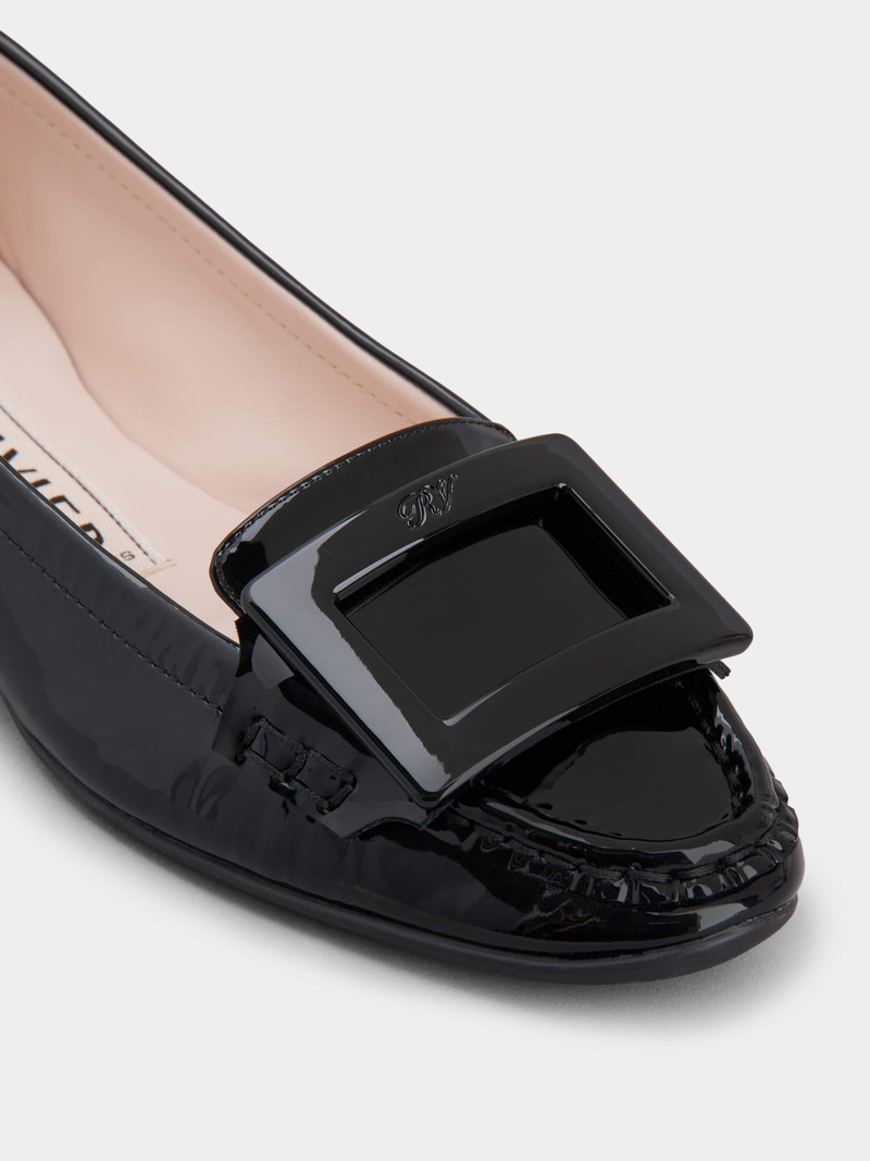 Lacquered Buckle Loafers in Patent Leather 3