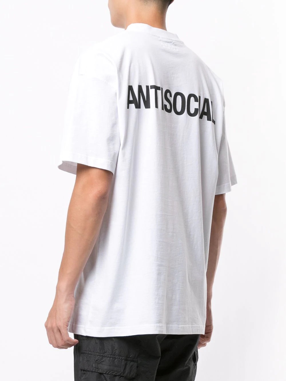 antisocial print T-shirt - 5