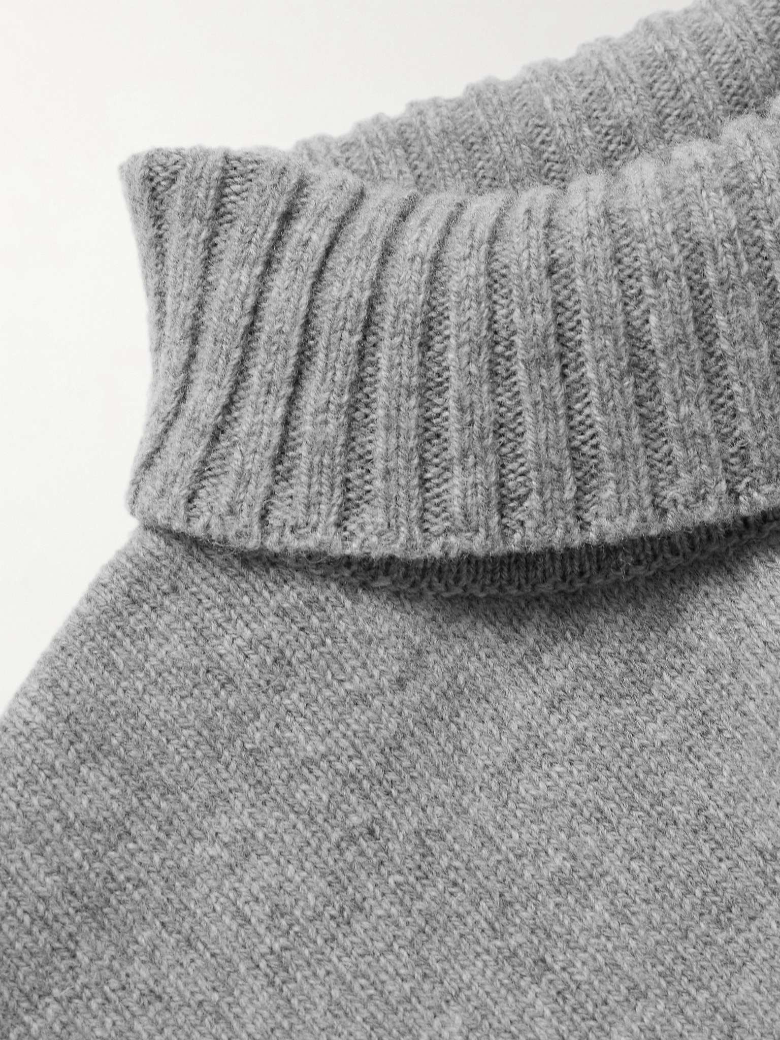 Wool and Cashmere-Blend Rollneck Sweater - 4