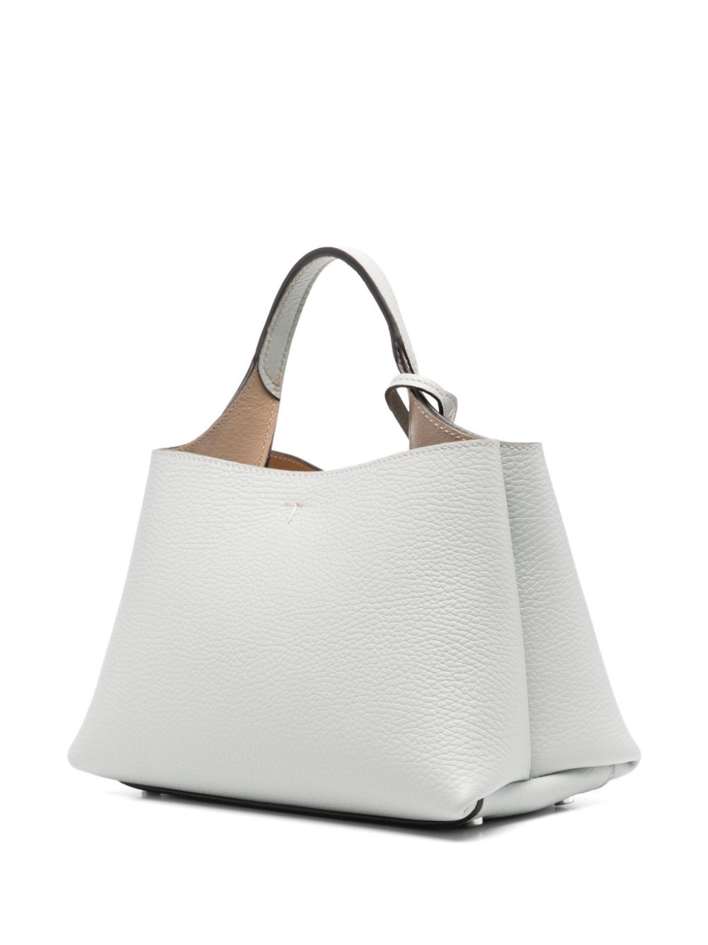 micro leather tote bag - 3
