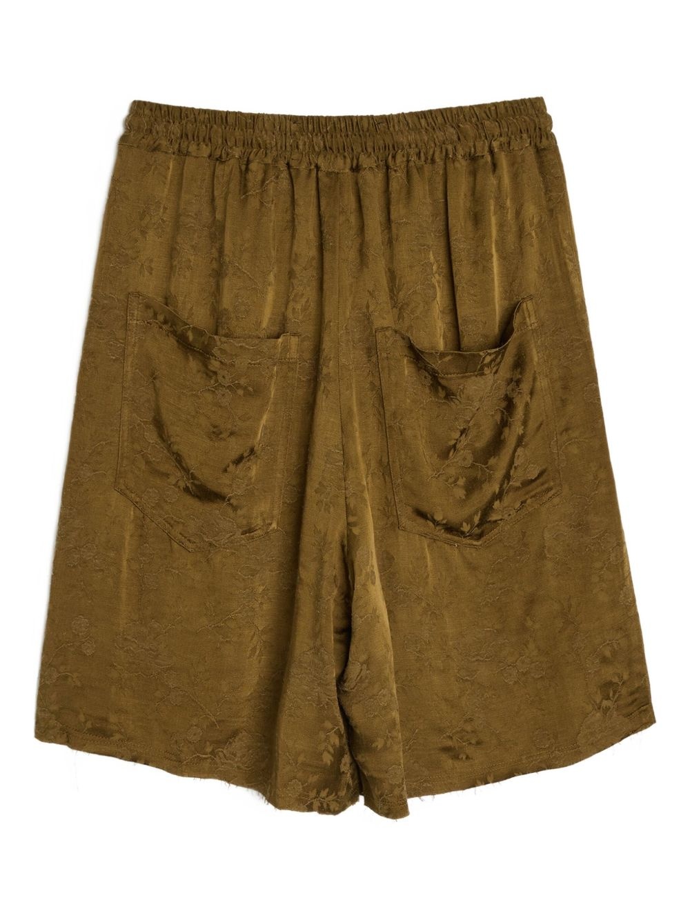 textured lace-effect shorts - 2