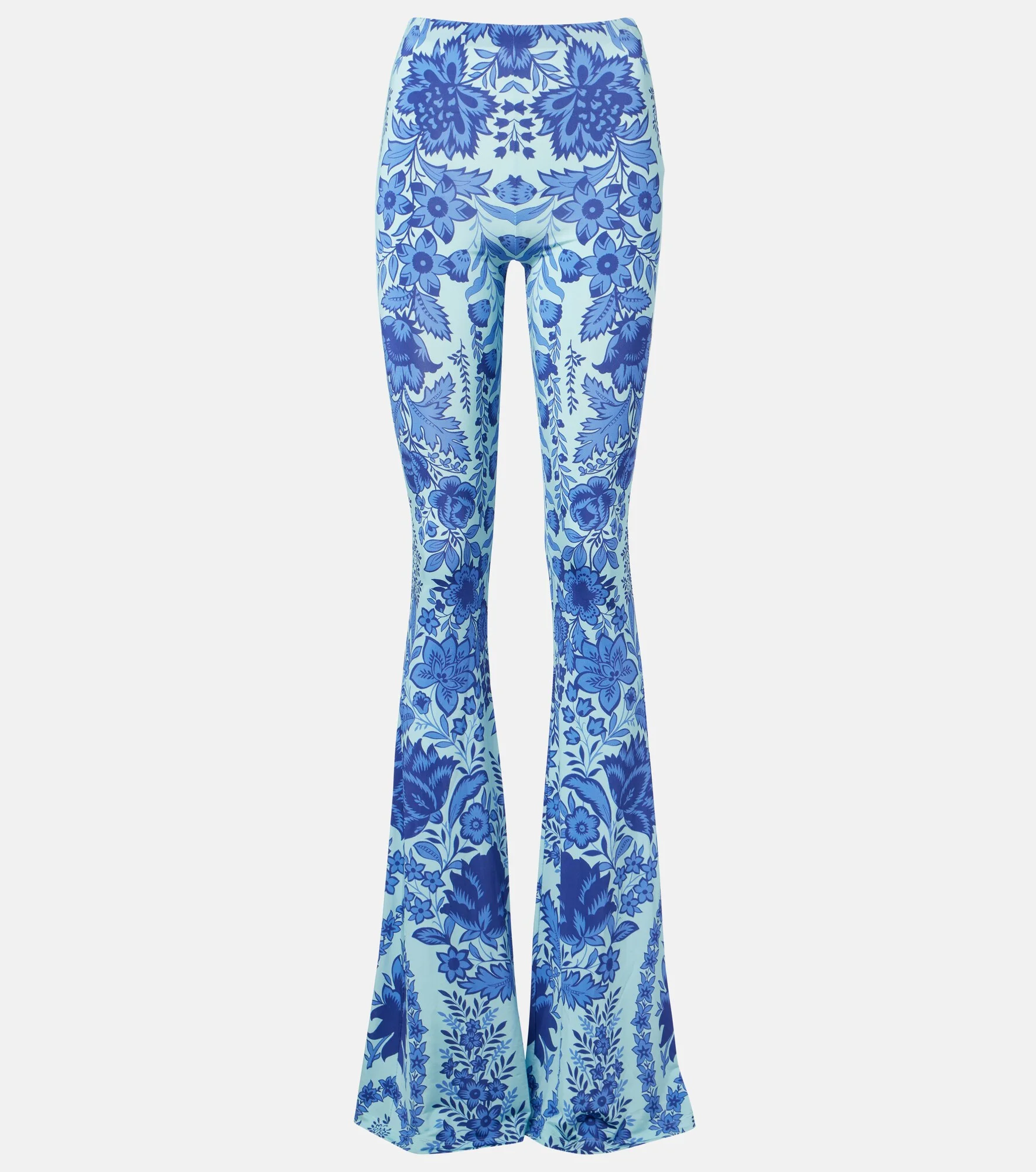 Printed jersey flared leggings - 1