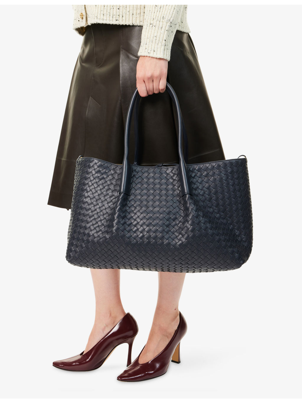 Pinoteca Large Leather Shoulder Bag - 3