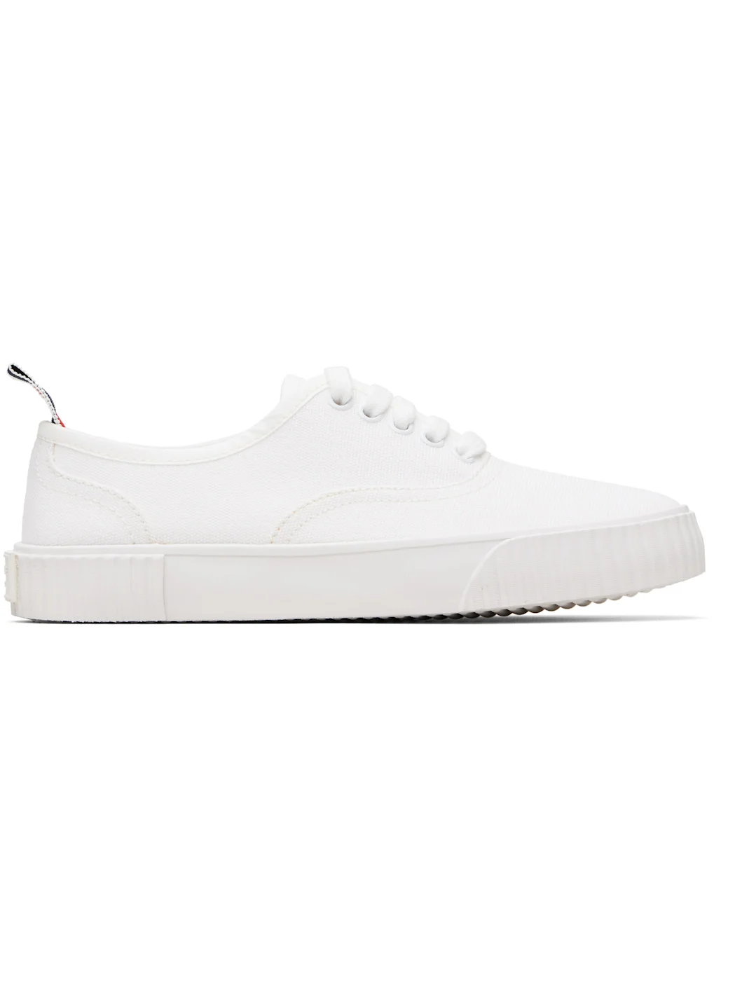 White Canvas Heritage Sneakers - 1