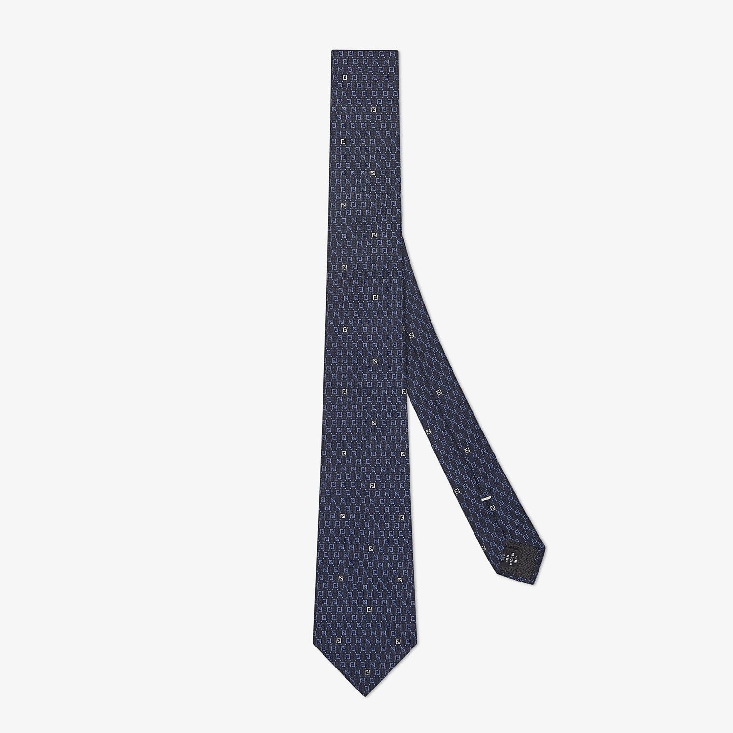 Blue silk tie - 1