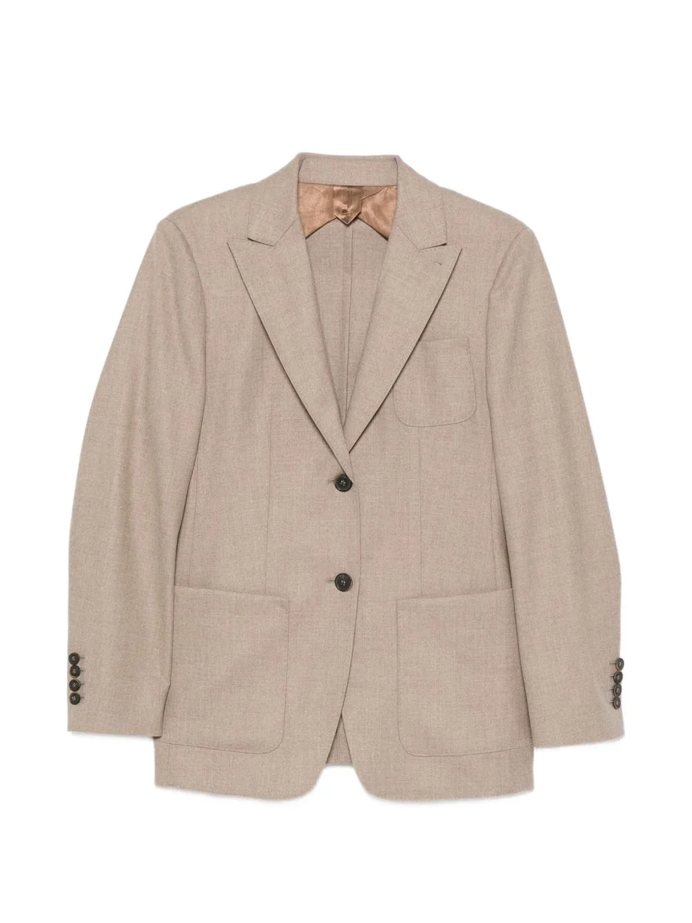single-breasted notch-lapels blazer - 1