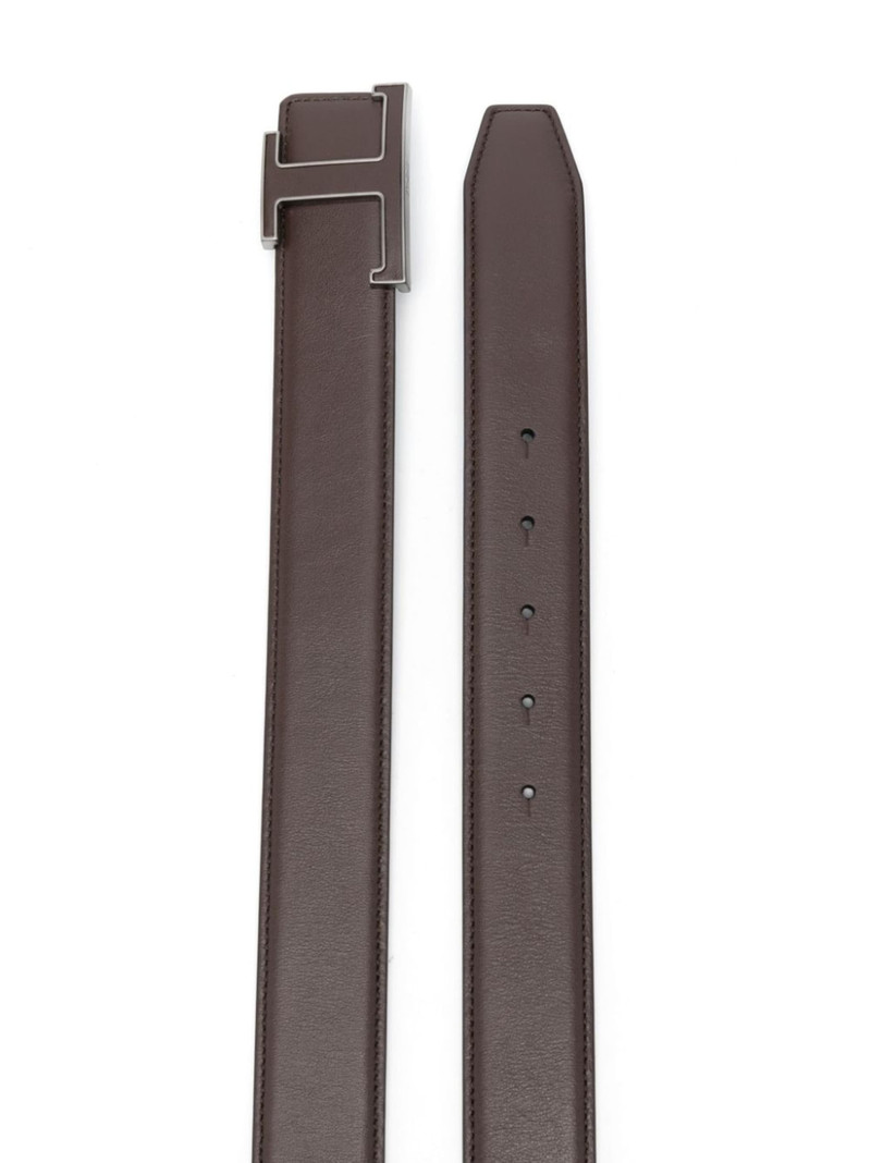 Tod's logo-buckle leather belt outlook