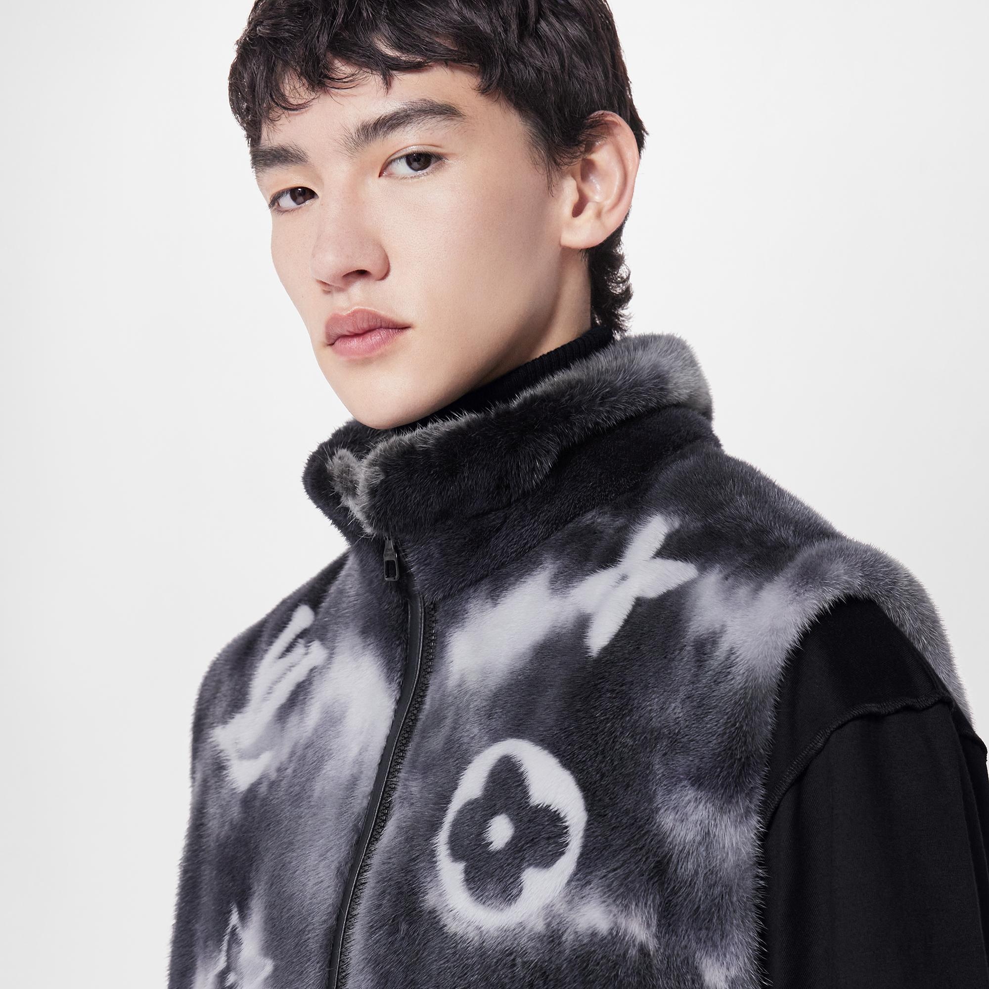LV Spray Mink Gilet - 4