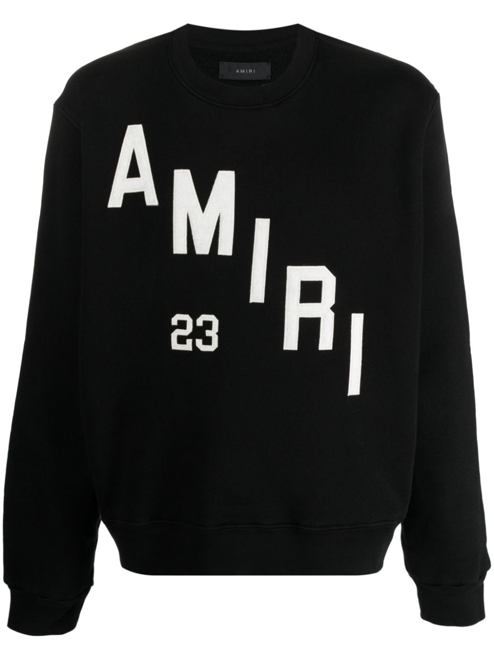 logo-print cotton sweatshirt - 1