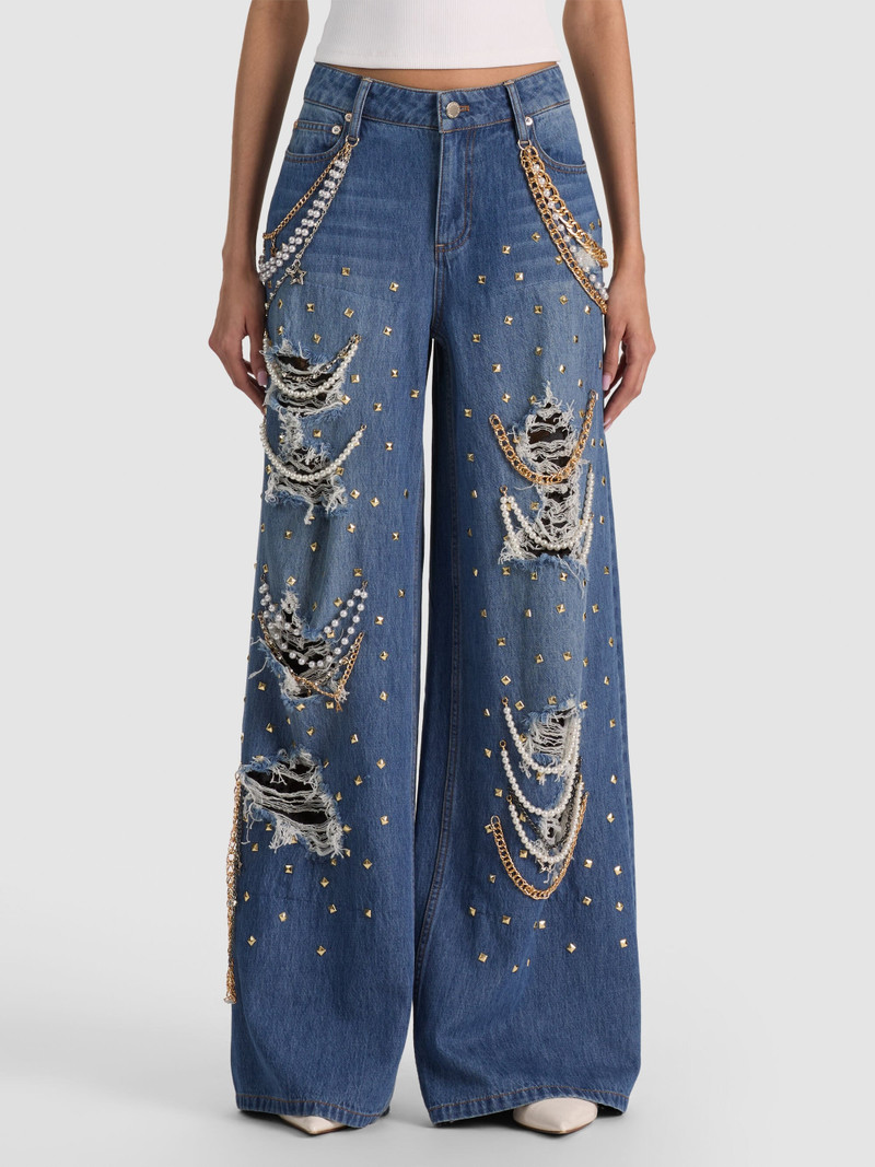 HARPER EMBELLISHED RIPPED JEAN 2