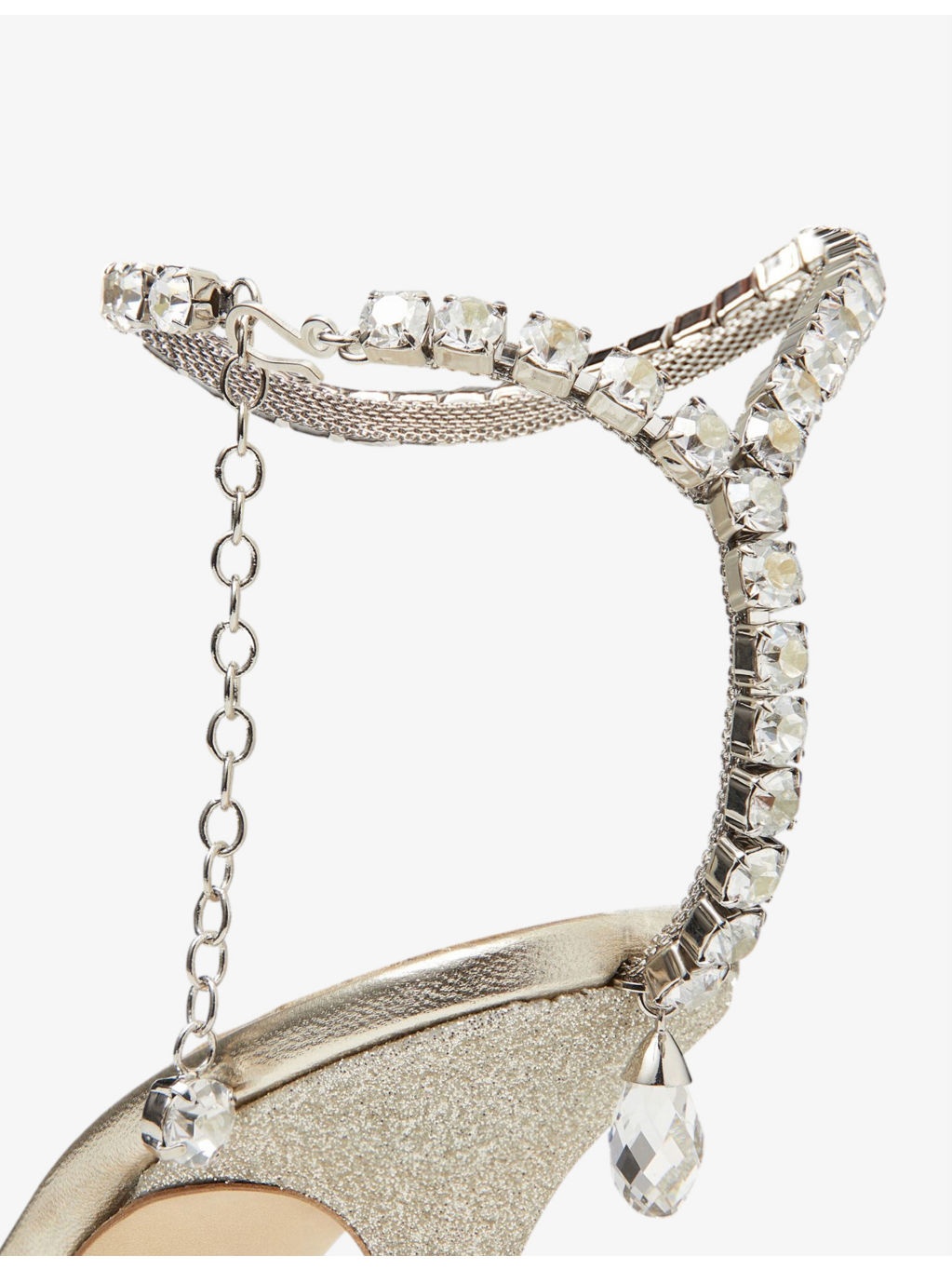 Saeda 100 crystal-embellished suede heeled courts - 5