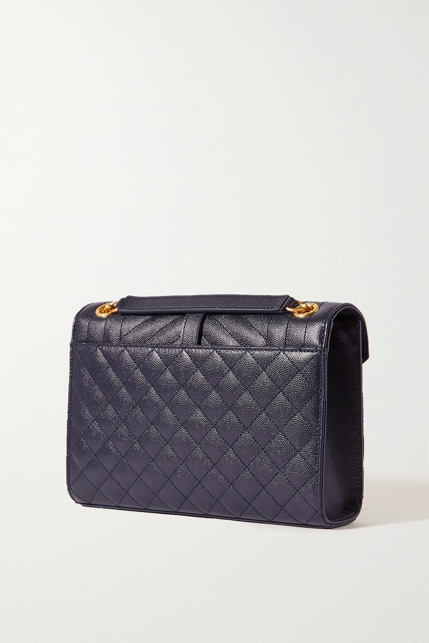 Envelope medium quilted textured-leather shoulder bag - 3