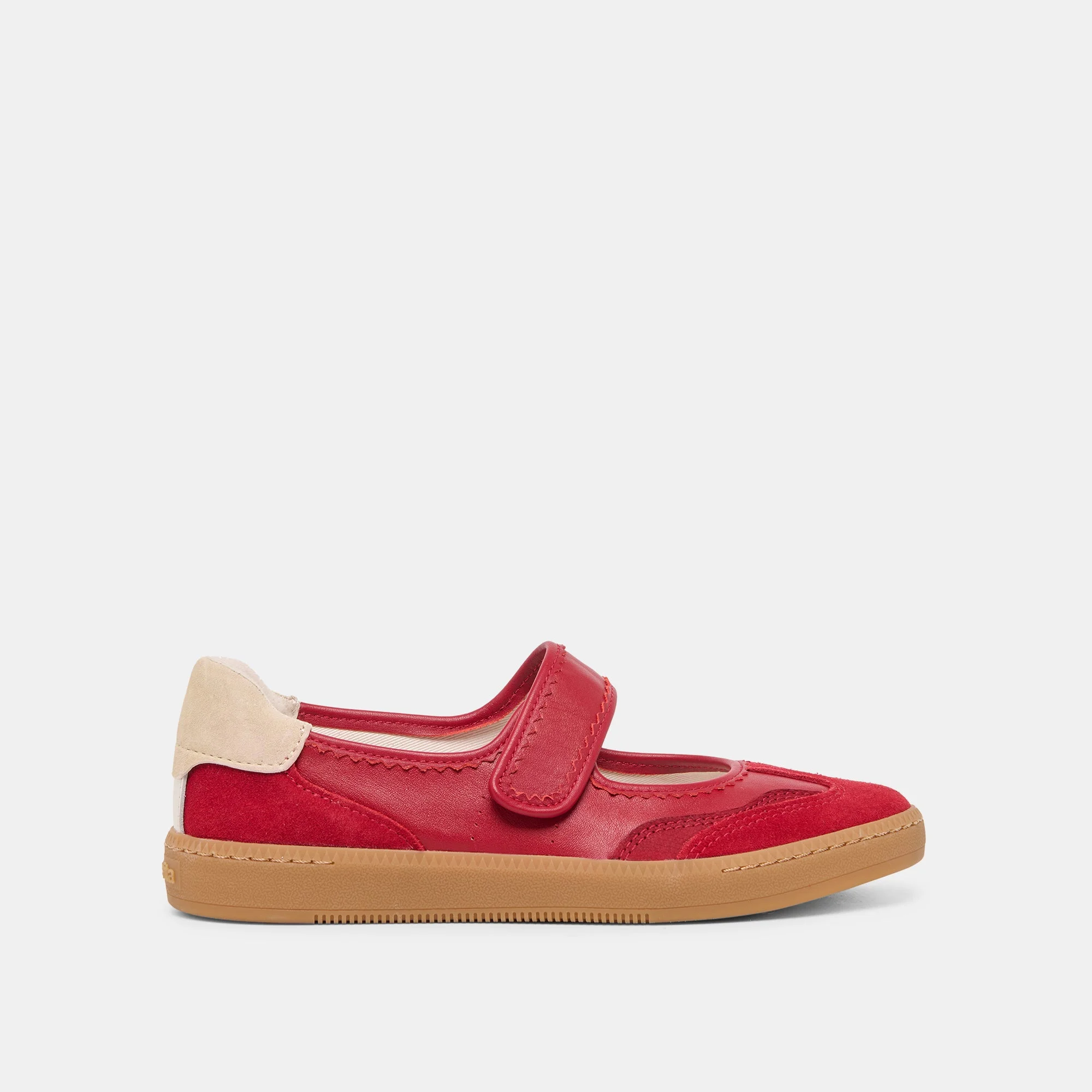 NANET SNEAKERS CRIMSON LEATHER - 1