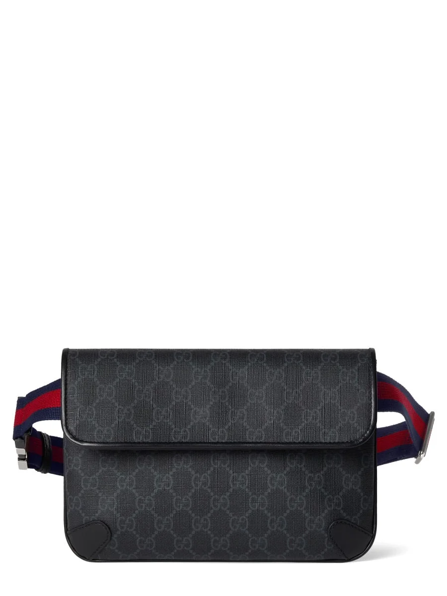 Gucci Men Pouch Gg Black Small Size - 1