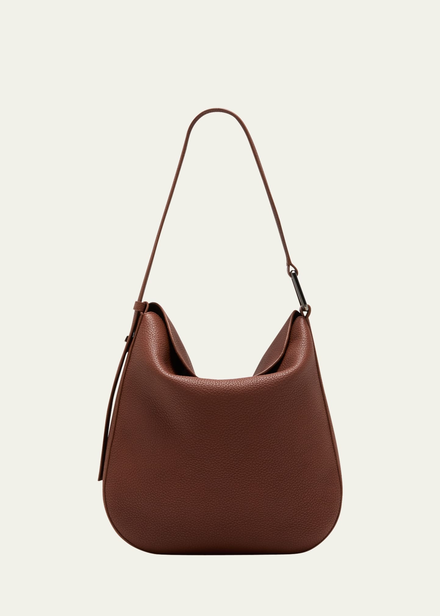 Anna Medium Leather Hobo Bag - 1