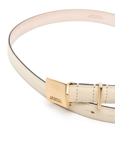 Isabel Marant Lowell buckled leather belt outlook